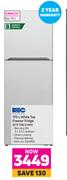 KIC 170L White Top Freezer Fridge KTF 518/2 WH
