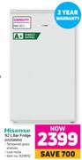 Hisense 92L Bar Fridge H125RWH
