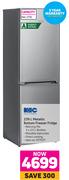 KIC 239L Metallic Bottom Freezer Fridge