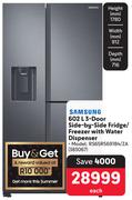 Samsung 3-Door Side-By-Side Fridge/Freezer With Water Dispenser RS65R5691B4/ZA 383067-602Ltr Each