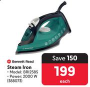 Bennett Read Steam Iron BRI258S 388073-Each
