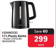 Kenwood Plastic Kettle ZJP00.BK 850008379- 1.7Ltr Each