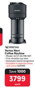 Nespresso Vertuo Coffee Machine  GCV1-ZA-MB-NET 429166-Each