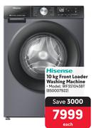 Hisense Front Loader Washing Machine WF3S1043BT 850007922-10kg Each