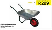 Concrete Wheelbarrow Galvanised Steel 65Ltr