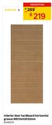 Interior Door Hardboard Horizontal Groove W 813 X H 2032mm