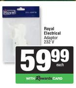 Royal Electrical Adaptor 232V-Each