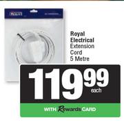 Royal Electrical Extension Cord-5Mtr Each