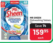 Mr Sheen Dishwashing Tablets-48's Each