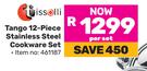 Tissolli Tango 12 Piece Stainless Steel Cookware Set-Per Set