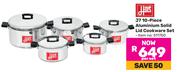 Hart J7 10 Piece Aluminium Solid Lid Cookware Set-Per Set