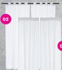 Design Collection 2 Pack Sheer Voile Curtain-Each