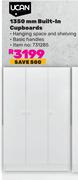 Ucan 1350mm Built In Cupboards