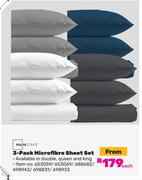 Mainstays 3 Pack Microfibre Sheet Set-Each