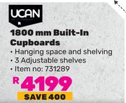 Ucan 1800mm Built In Cupboards