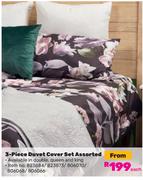 3 Piece Duvet Cover Set Assorted-Each