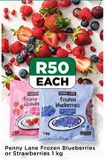 Penny Lane Frozen Blueberries Or Strawberries-1kg Each