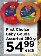 First Choice Baby Gouda Assorted-250g Each