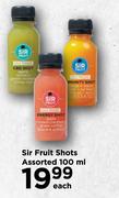 Sir Fruit Shots Assorted-100ml Each