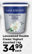 Lancewood Double Cream Yoghurt Assorted-1Kg Each