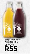 Simpl Fruit Juice Assorted-For 2 x 1.5L