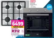 Defy Gas Hob & Electric Oven Box Set DCB843E