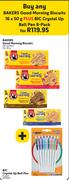 Bakers Good Morning Biscuits (All Variants) 16 x 50g Plus BIC Crystal Up Ball Pen 8 Pack-For Both