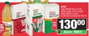 Spar Cake Wheat Flour 2.5Kg,White Sugar 2.5Kg,Super Maize Meal 2.5Kg & Sunflower Cooking Oil 750ml