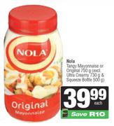 Nola Tangy Mayonnaise Or Original-750g