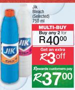 Jik Bleach (Selected)-For Any 2 x 750ml