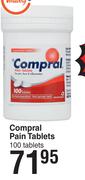 Compral Pain Tablets-100 Tablets 