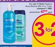 Clicks Hygiene Body Wash 500ml Or 1 Ltr-Each