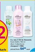 Oh So Heavenly Foam Bath 750ml (Excluding Collections)-Each