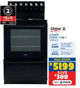 Univa 4 Plate Stove 116B-1