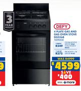 Defy 4 Plate Gas & Gas Oven Stove DGS568