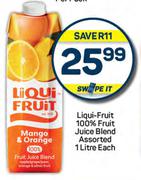 Liqui Fruit 100% Fruit Juice Blend Assorted-1L Each