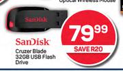 Sandisk Cruzer Blade 32GB USB Flash Drive