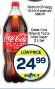 Coca Cola Original Taste Less Sugar-2L 