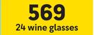  Regent Crate Of Glasses 24 Wine Glasses