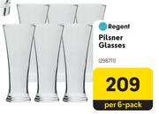 Regent Pilsner Glasses-Per 6 Pack