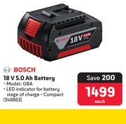 Bosch 18V 5.0 Ah Battery GBA-Each