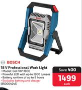 Bosch 18V Professional Work Light GLI-18V-1900-Each