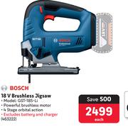 Bosch 18V Brushless Jigsaw GST-185-Li