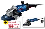 Bosch 2000W 230mm Angle Grinder Kit GWS 2000-Per Kit