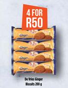 De Vries Ginger Biscuits-For 4 x 200g