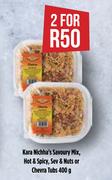 Kara Nichh's Savoury Mix, Hot & Spice, Sev & Nuts Or Chevra Tubs-For 2 x 400g