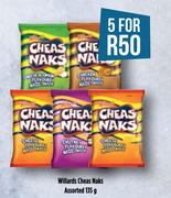 Willards Cheas Naks Assorted-For 5 x 135g