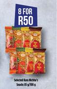 Selected Kara Nichh's Snacks-For 8 x 85g/ 100g