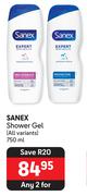 Sanex Shower Gel (All Variants)-For Any 2 x 750ml