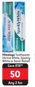 Himalaya Toothpaste (Active White, Sparkly White Or Sensi-Relief)-For Any 2 